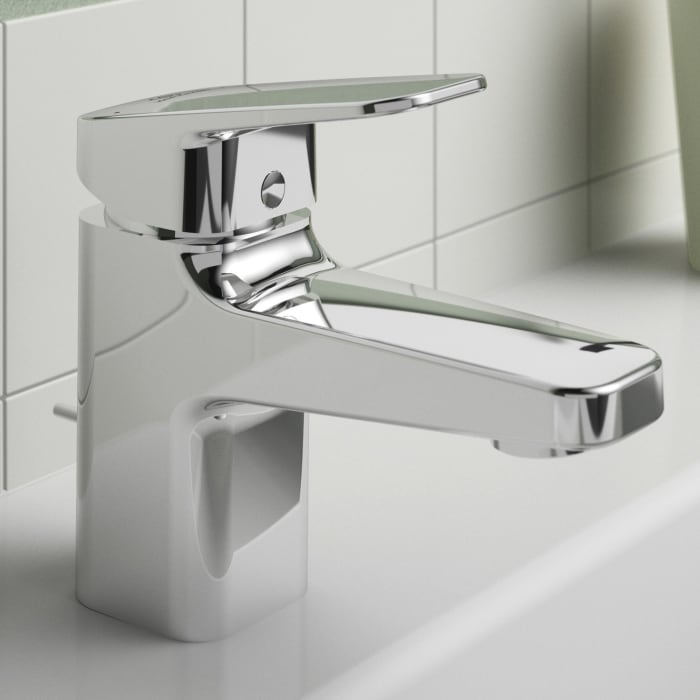 Ideal Standard Ceraplan Waschtischarmatur H60 mit Ablaufgarnitur, mit Easyfix+
