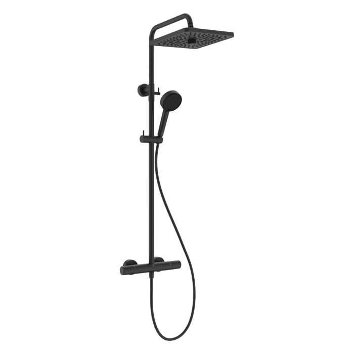 Ideal Standard Ceratherm T25+ Duschsystem, Kopfbrause eckig