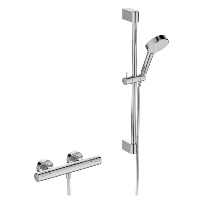 Ideal Standard Ceratherm T25 N Duscharmatur Paket, Handbrause rund