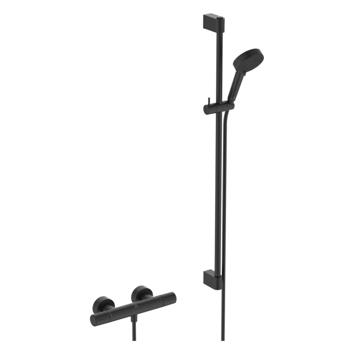 Ideal Standard Ceratherm T25 N Duscharmatur Paket, Brausestange 90 cm