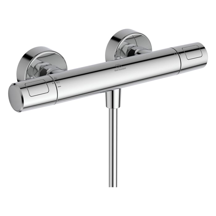 Ideal Standard Ceratherm T25 N Duscharmatur Paket, Brausestange 60 cm