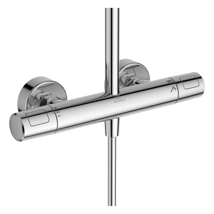 Ideal Standard Ceratherm T25 M Duschsystem, Kopfbrause eckig