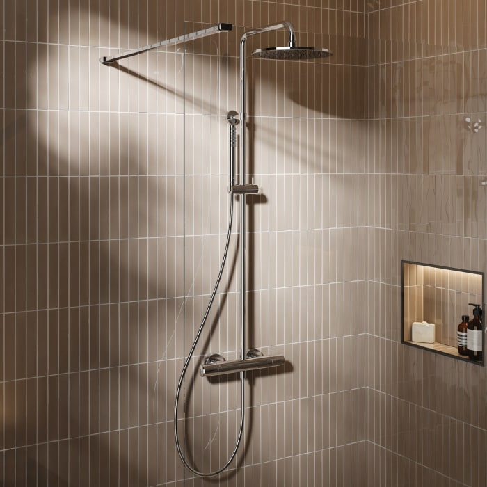 Ideal Standard Ceratherm T25 M Duschsystem, Kopfbrause rund