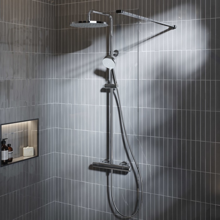 Ideal Standard Ceratherm T25 N Duschsystem, Kopfbrause rund