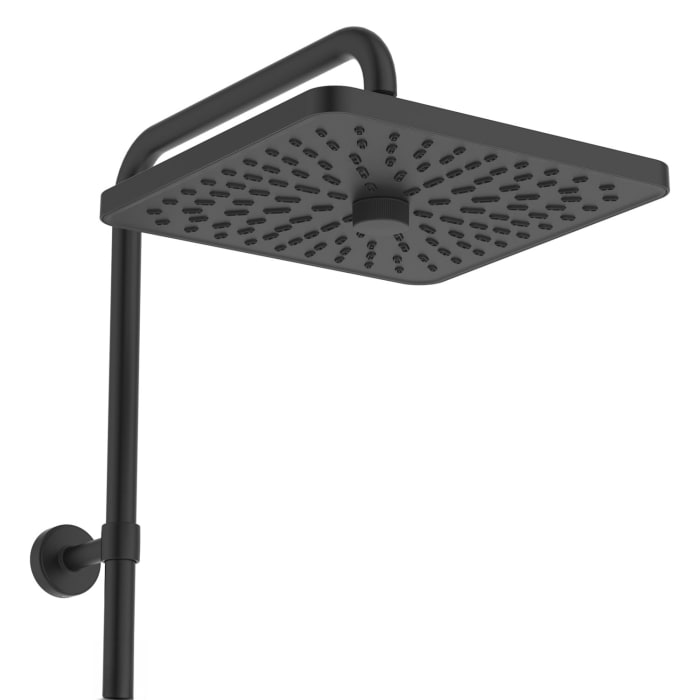 Ideal Standard Ceratherm T25+ Duschsystem mit Brausethermostat, Hand- und Kopfbrause, Kopfbrause eckig