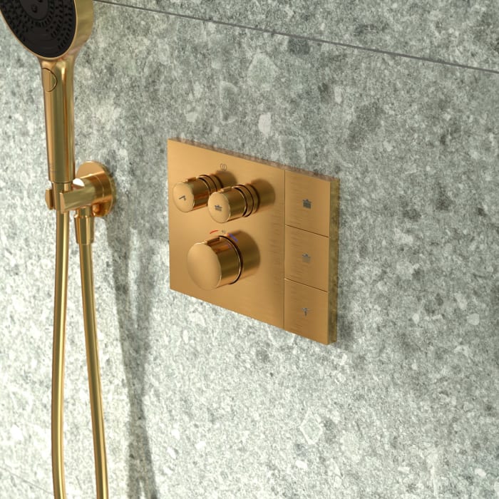 Ideal Standard Ceratherm Thermostat-Armatur Unterputz mit Navigo® Brausewähler