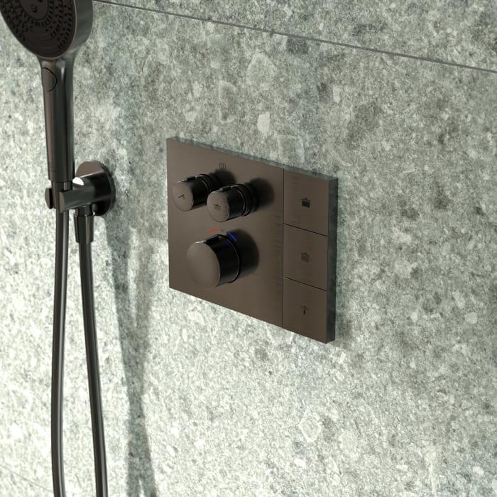 Ideal Standard Ceratherm Thermostat-Armatur Unterputz mit Navigo® Brausewähler