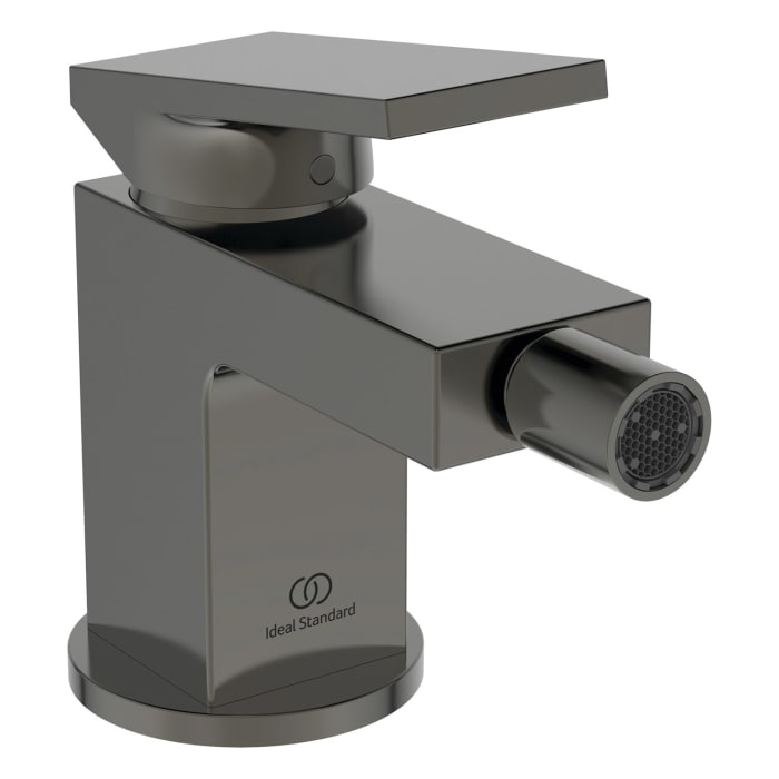 Ideal Standard Extra Bidetarmatur, Ausladung 11,3 cm, mit Ablaufgarnitur