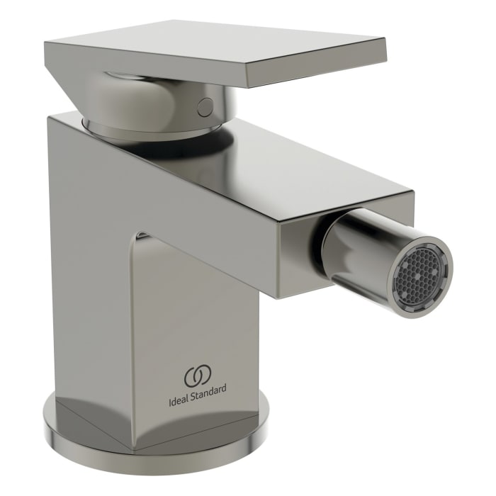 Ideal Standard Extra Bidetarmatur, Ausladung 11,3 cm, mit Ablaufgarnitur