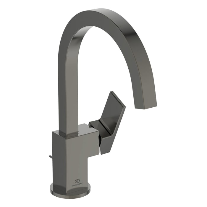 Ideal Standard Extra Waschtischarmatur, Ausladung 19 cm, hoher Auslauf, mit Ablaufgarnitur