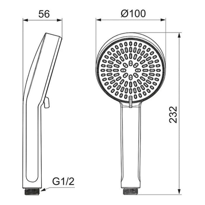 Ideal Standard Idealrain ALU+ Multifunktionshandbrause
