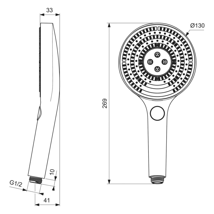 Ideal Standard Idealrain Solos Multi-Funktionshandbrause
