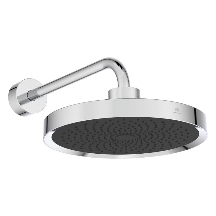 Ideal Standard Idealrain Solos Kopfbrause Ø 33 cm mit LED-Leuchtring und Brausearm für Wandmontage