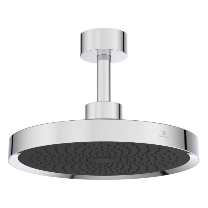 Ideal Standard Idealrain Solos Kopfbrause Ø 33 cm mit LED-Leuchtring und Brausearm für Deckenmontage