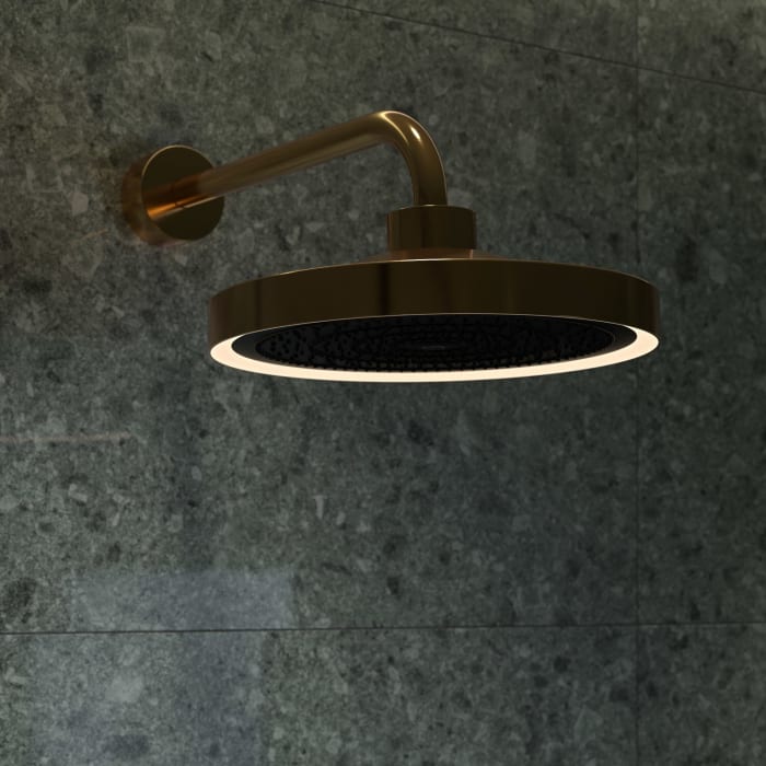 Ideal Standard Solos 3-Funktions-Kopfbrause, Ø 33 cm, LED-Leuchtring