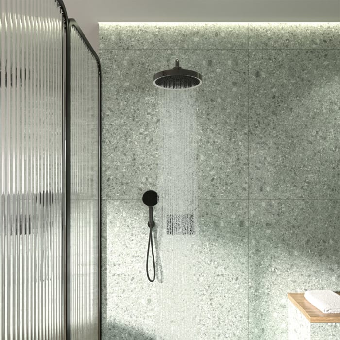 Ideal Standard Solos 3-Funktions-Kopfbrause, Ø 33 cm, LED-Leuchtring