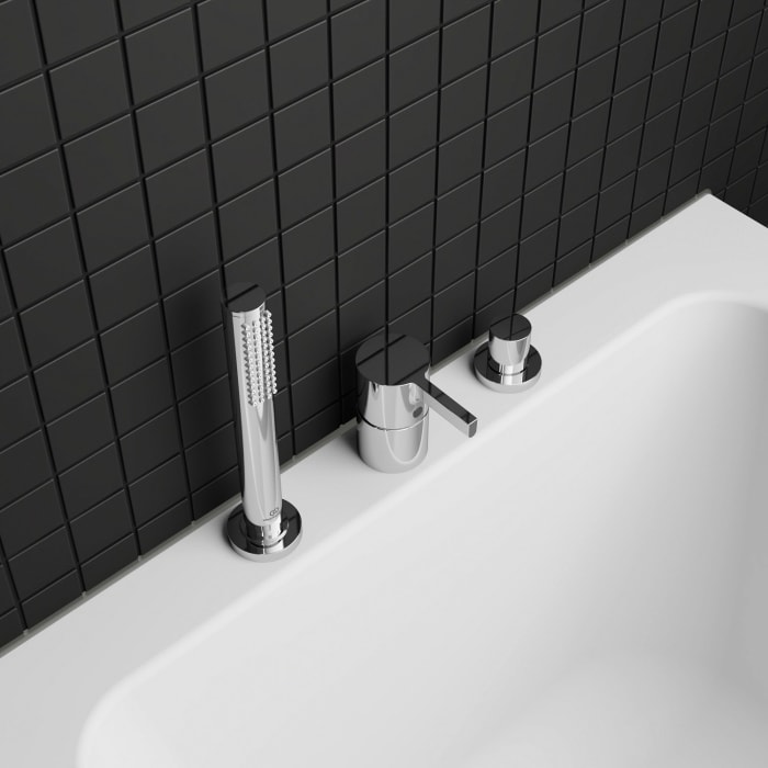 Ideal Standard Joy 3-Loch-Badearmatur für Wannenrand ohne Auslauf