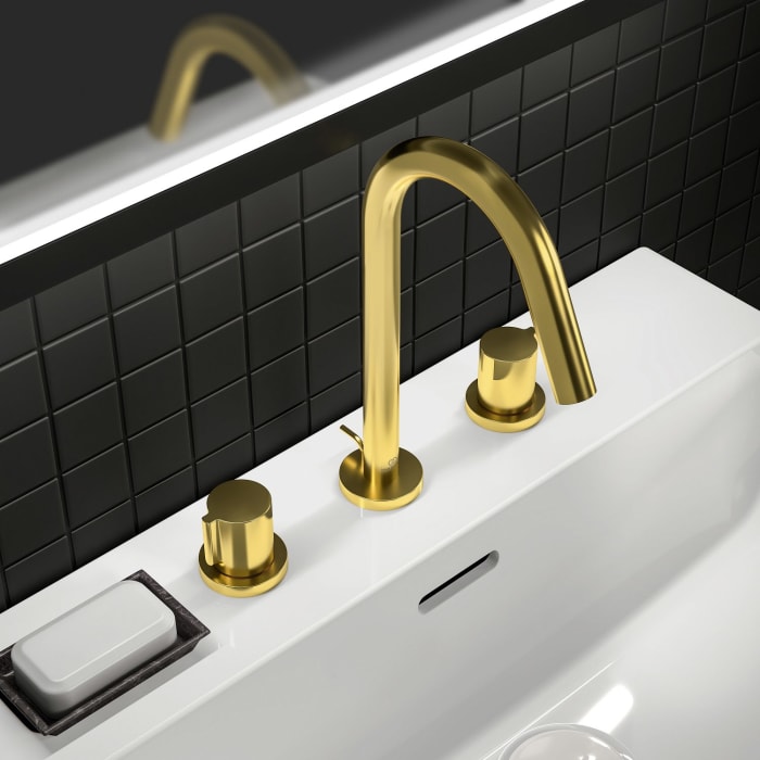 Ideal Standard Joy 3-Loch Waschtischarmatur mit Ablaufgarnitur