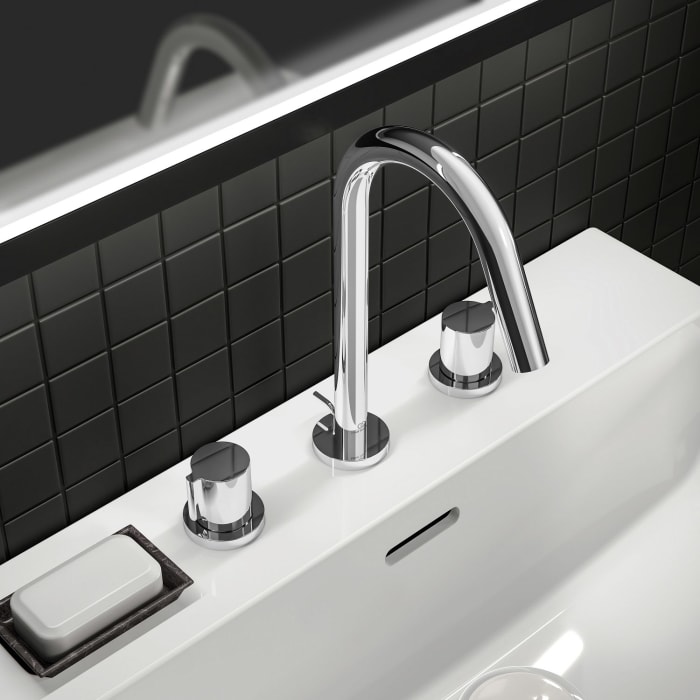 Ideal Standard Joy 3-Loch Waschtischarmatur mit Ablaufgarnitur