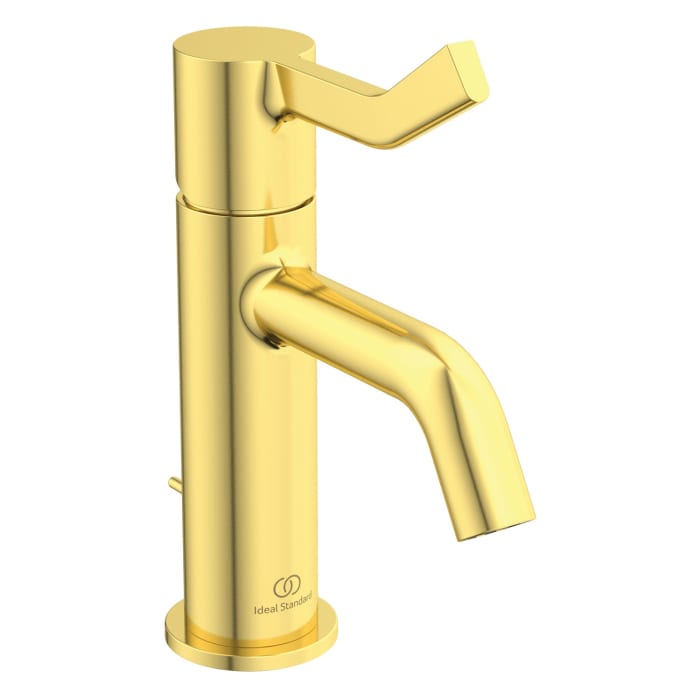 Ideal Standard Joy Waschtischarmatur Ausladung 11 cm mit Ablaufgarnitur und langem Griff