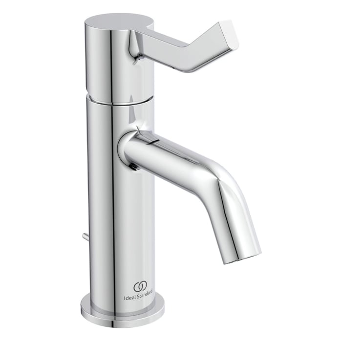 Ideal Standard Joy Waschtischarmatur Ausladung 11 cm mit Ablaufgarnitur und langem Griff