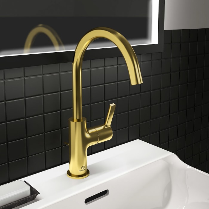 Ideal Standard Joy Waschtischarmatur mit hohem Auslauf und Ablaufgarnitur