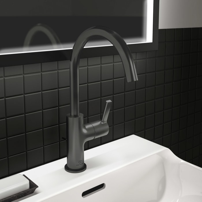 Ideal Standard Joy Waschtischarmatur mit hohem Auslauf und Ablaufgarnitur