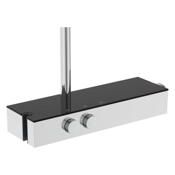 Ideal Standard Solos Duschsystem mit Aufputz-Brausethermostat Ceratherm Navigo® mit Ablage, 1-Funktions-Handbrause