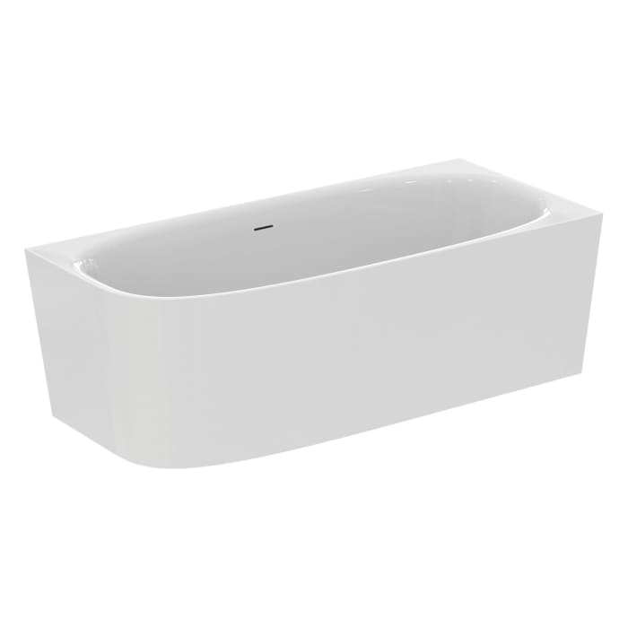 Ideal Standard Dea D-Form-Badewanne 180 x 75 cm, Wandanbindung rechts