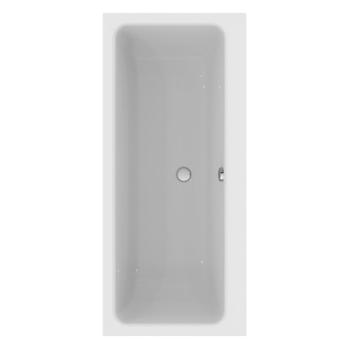 Ideal Standard La Dolce Vita Duo-Badewanne 180 x 80 cm, Ablauf: Mitte