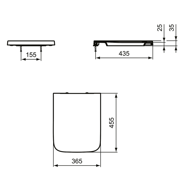 Ideal Standard Blend WC-Sitz Square mit Softclosing