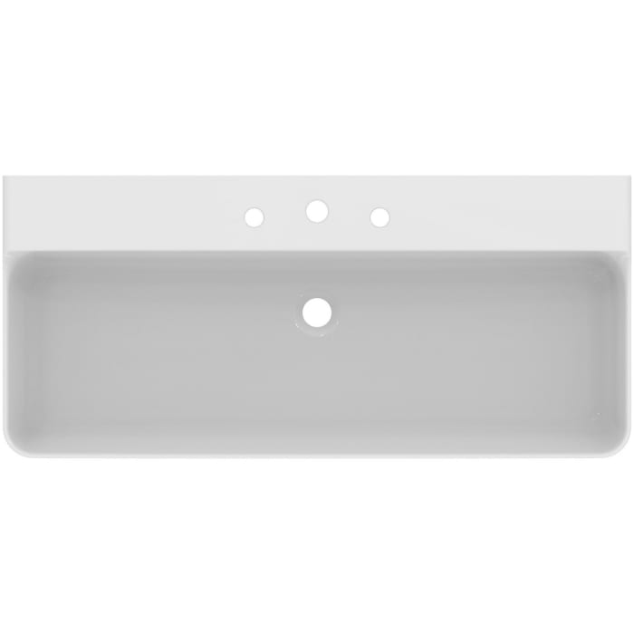 Ideal Standard Conca Waschtisch 100 cm, 3 Hahnlöcher, ohne Überlauf