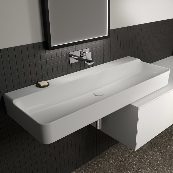 Ideal Standard Conca Waschtisch 120 cm, ohne Hahnloch, ohne Überlauf