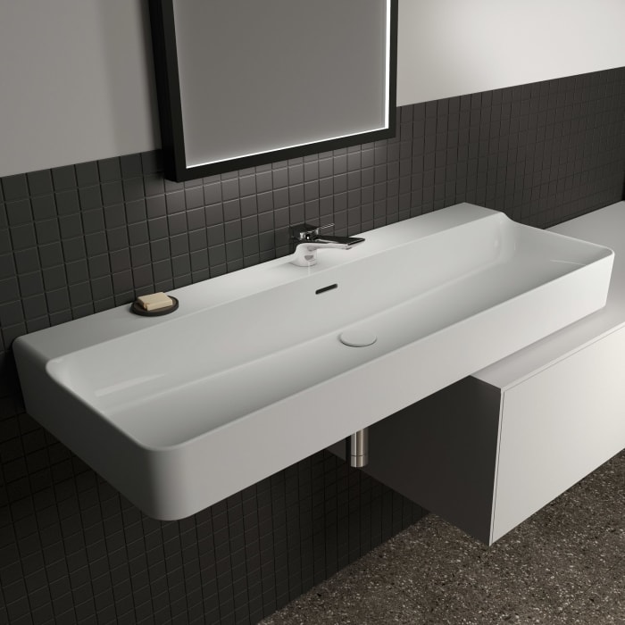 Ideal Standard Conca Waschtisch 120 cm, 1 Hahnloch, mit Überlauf, geschliffen