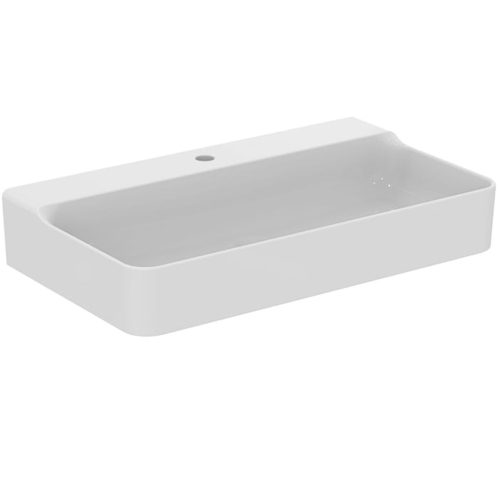 Ideal Standard Conca Waschtisch 80 cm, 1 Hahnloch, ohne Überlauf