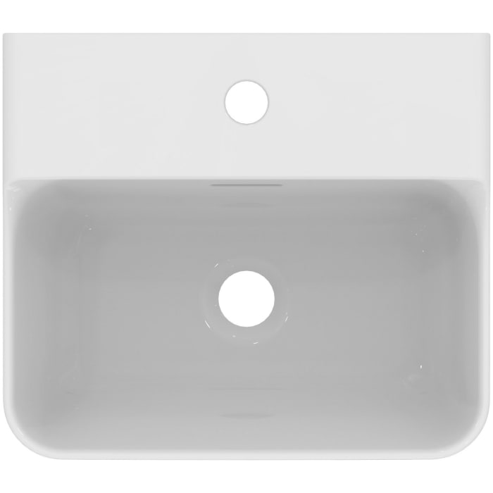 Ideal Standard Conca Handwaschbecken 40 cm, 1 Hahnloch, mit Überlauf, geschliffen