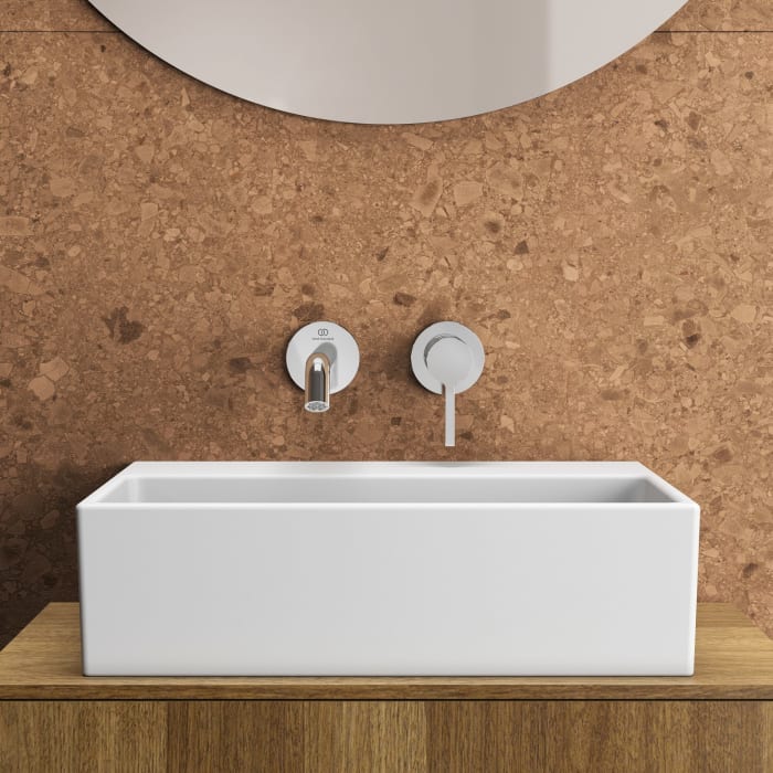 Ideal Standard Extra Handwaschbecken 45 cm, ohne Hahnloch, mit Überlauf, geschliffen