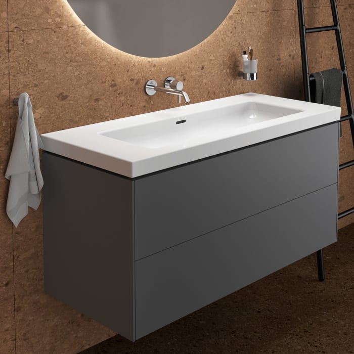 Ideal Standard Extra Möbelwaschtisch, ohne Hahnloch, 121 cm