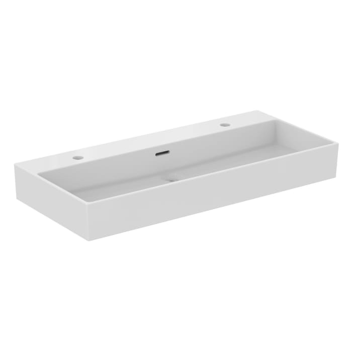 Ideal Standard Extra Waschtisch 101,5 cm, je 1 Hahnloch mit Überlauf, geschliffen