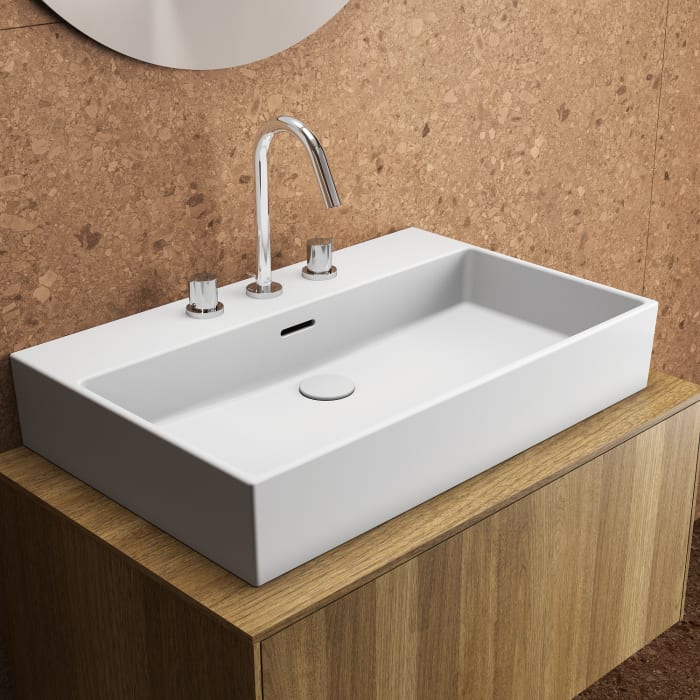 Ideal Standard Extra Waschtisch 70 cm, 3 Hahnlöcher, mit Überlauf