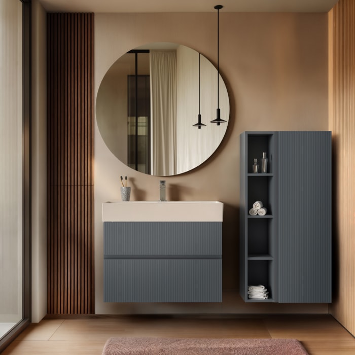 Ideal Standard Extra Waschtisch 81,5 cm, 1 Hahnloch mit Überlauf, geschliffen