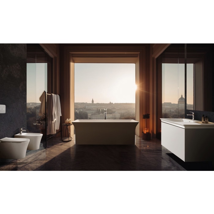 Ideal Standard La Dolce Vita Möbelwaschtisch 126 cm, mit 1 Hahnloch, mit Überlauf, Ablage rechts, mit Ideal Plus