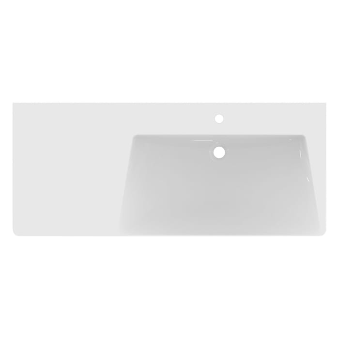 Ideal Standard La Dolce Vita Möbelwaschtisch 126 cm, mit 1 Hahnloch, mit Überlauf, Ablage links