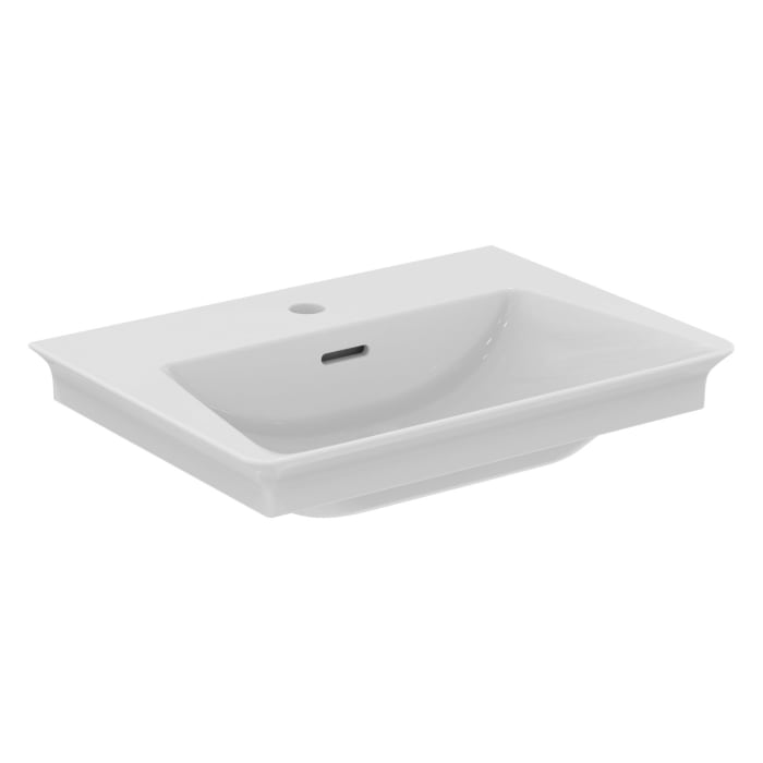Ideal Standard La Dolce Vita Möbelwaschtisch 56 cm, mit 1 Hahnloch und Überlauf, mit IdealPlus
