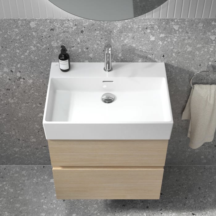 Ideal Standard Lastani Waschtisch 61,5 cm mit 1 Hahnloch und Überlauf