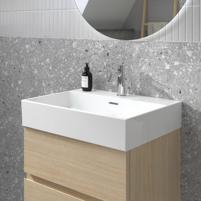 Ideal Standard Lastani Waschtisch 61,5 cm mit 1 Hahnloch und Überlauf