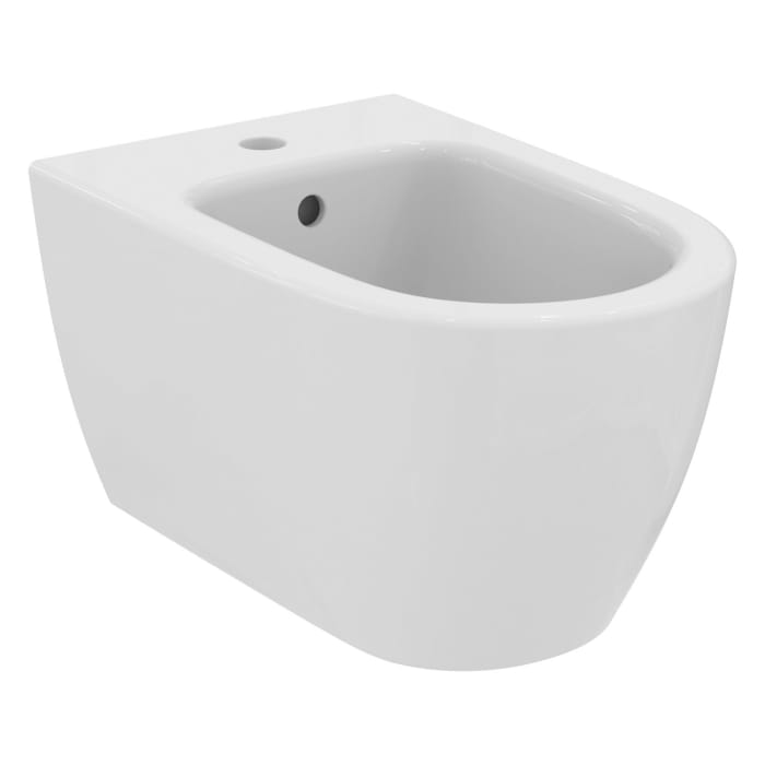 Ideal Standard i.life O Wand-Bidet, 1 Hahnloch, mit Überlauf