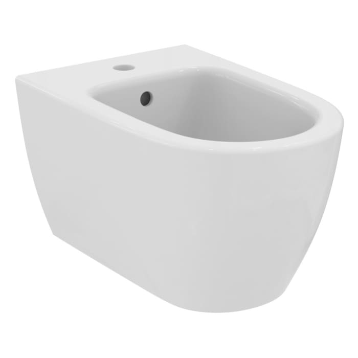 Ideal Standard i.life O Wand-Bidet, 1 Hahnloch, mit Überlauf