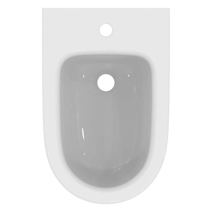 Ideal Standard i.life O Wand-Bidet, 1 Hahnloch, mit Überlauf