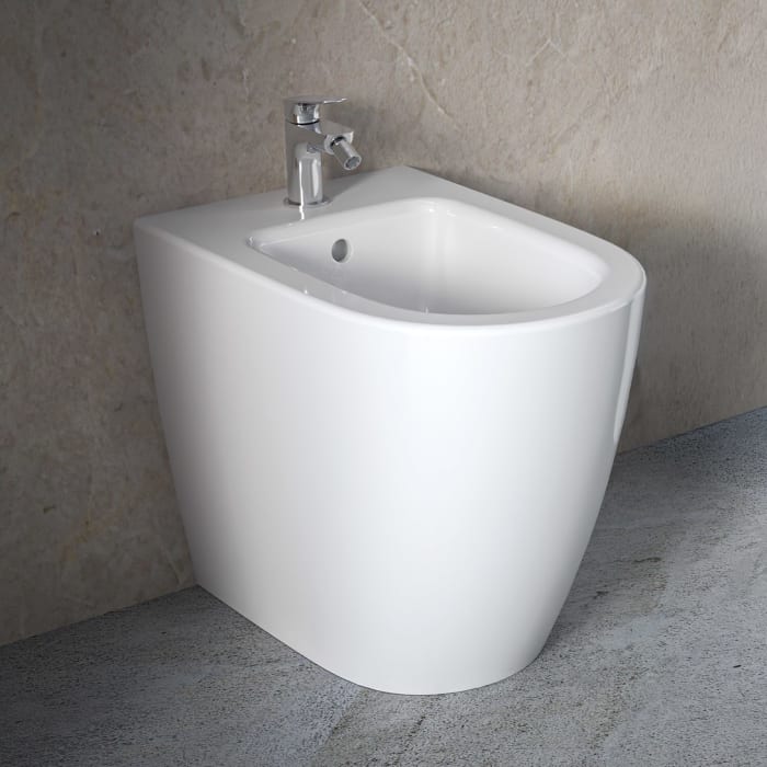 Ideal Standard i.life O Standbidet, 1 Hahnloch, mit Überlauf